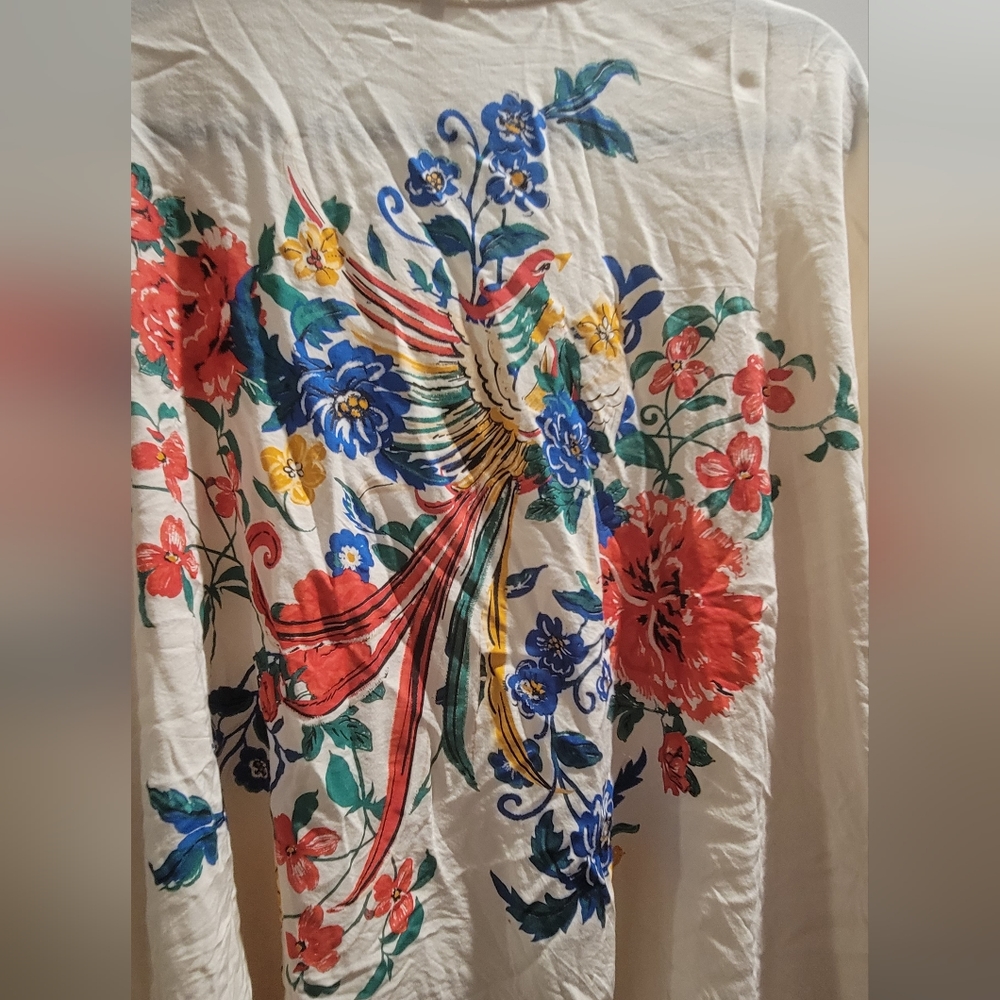 Amazing bird kimono wrap